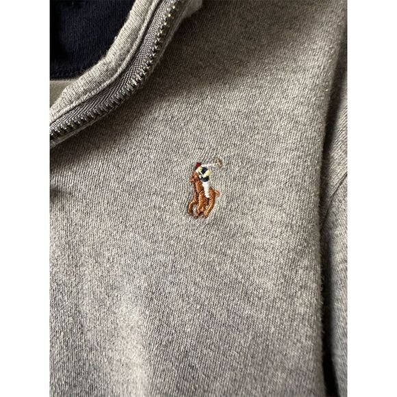 Polo Ralph Lauren Boys Gray Half Zip Pullover Sweater Size 7 - Picture 3 of 4